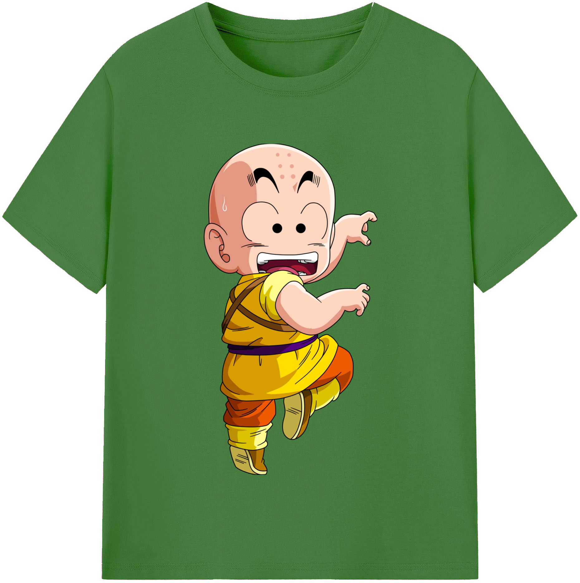 （画像用） ドラゴンボール クリリン DRAGON BALL krillin レディースカジュアルプリントTシャツ（綿100％）